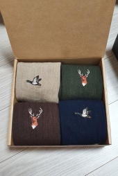 와일드 브릭스(WILD BRICKS) MALLARD/REINDEER SOCKS 4SET (beige/navy/khaki/brown) 후기