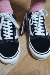 반스(VANS) 올드스쿨 36 DX - (애너하임 팩토리) og 레드:og 에메랄드 / VN0A38G2XFM1 후기