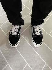 반스(VANS) 올드스쿨 36 DX - (애너하임 팩토리) - 블랙:레드 / VN0A38G2UBS1 후기
