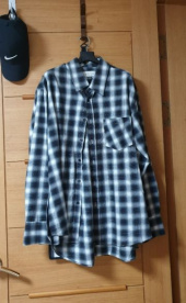 가먼트레이블(GARMENT LABLE) Flannel Check Oversize Shirts - Black 후기