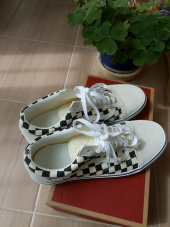 반스(VANS) 올드스쿨 - (체커보드) 화이트/블랙/ VN0A38G127K1 후기