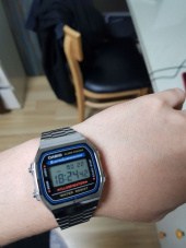 카시오(CASIO) A168WA-1W 빈티지 디지털 메탈밴드 후기