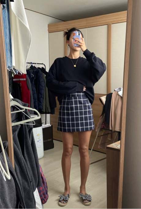 아파트먼트(APARTMENT) (W) Pretty Girl Skirt - Navy 후기