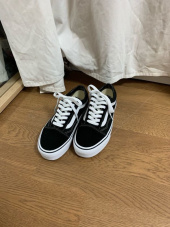 반스(VANS) 올드스쿨 플랫폼 - 블랙 / VN0A3B3UY281 후기