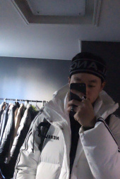 널디(NERDY) NY 트랙 롱 다운 자켓 화이트 후기