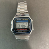 카시오(CASIO) A168WA-1W 남여공용 메탈밴드 손목시계 후기