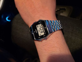카시오(CASIO) A159WAD-1 다이아몬드 메탈밴드 시계 후기