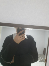 아차(ACHA) 파이핑 스트링 맨투맨 _ 블랙 후기
