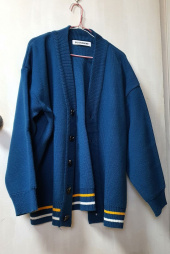 블론드나인(BLOND9) Two Lines Color Knit Cardigan 후기