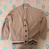 블론드나인(BLOND9) Two Lines Color Knit Cardigan 후기
