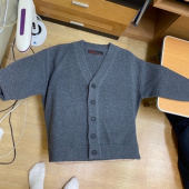 꼼파뇨(CPGN STUDIO) 헤비오버핏 램스울 가디건 챠콜 후기