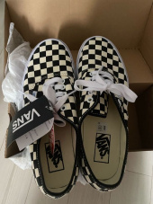 반스(VANS) 체커보드 어센틱 - (Golden Coast) 블랙:화이트 / VN000W4NDI01 후기