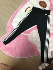 아디다스(ADIDAS) 에센셜 3s 레깅스 - 블랙:화이트 / BS4820 후기