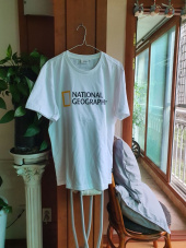 내셔널지오그래픽(NATIONALGEOGRAPHIC) N195UTS920 네오디 빅 로고 반팔 티셔츠 WHITE 후기