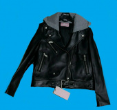 핀블랙(PINBLACK) LAMB SKIN HOODY RIDER JACKET BEIGE 후기