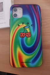 어피스오브케이크(APOC) Cherry Bear Phone Case_Rainbow 후기