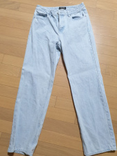 토피(TOFFEE) 와이드 데님 팬츠 (LIGHT GREY) 후기