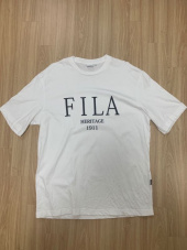 휠라(FILA) 헤리티지 세리프 로고 루즈핏 반팔티 (FE2RSC5303XGBL) 후기