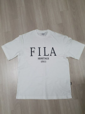 휠라(FILA) 헤리티지 세리프 로고 루즈핏 반팔티 (FE2RSC5303XYEW) 후기