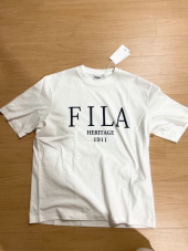 휠라(FILA) 헤리티지 세리프 로고 루즈핏 반팔티 (FE2RSD5111XGBL) 후기