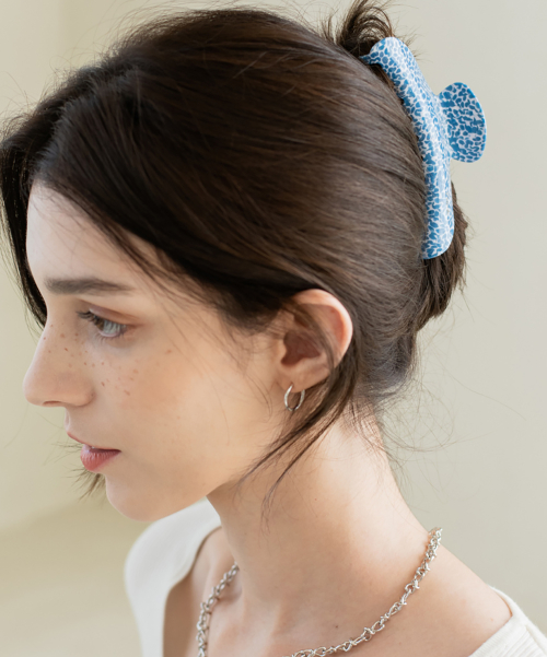 S'SECONDO - Crescent Hair Clip_Greek Blue