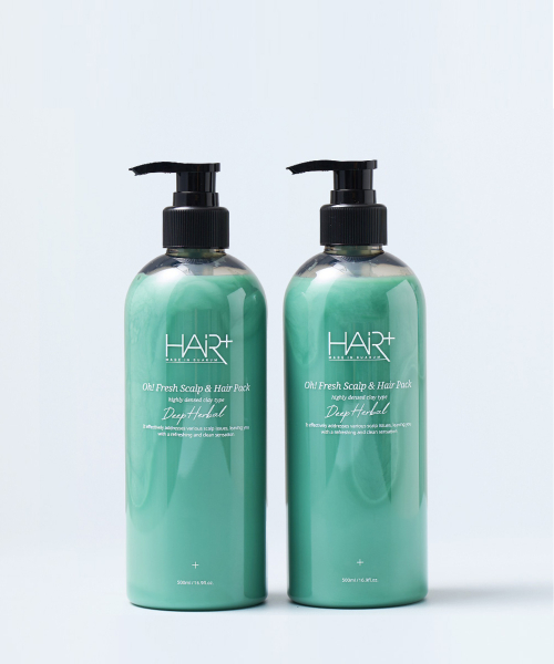 HAIRPLUS - [2PACK] Offresh Hair Loss Relief Cooling Scalp & Hair Pack 500ml + 500ml