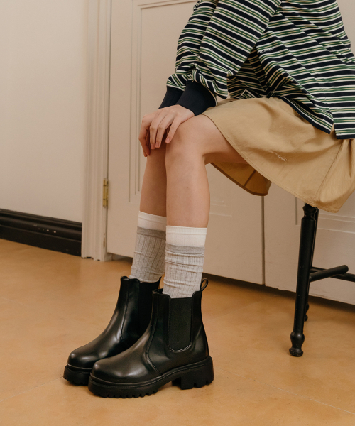 MAC MOC - Timber Walker Sole Chelsea Boots 5Cm