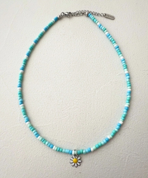 Colorful Bead Pendant Necklace