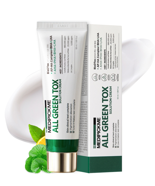 MEDIPICKME All Green Tox Solution Calming Cica Soothing Moisture Cream 50ml