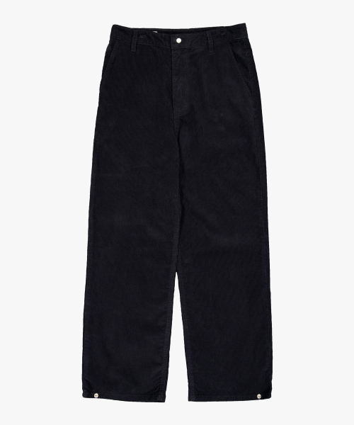 Corduroy Nickel Snap Pants (Black)