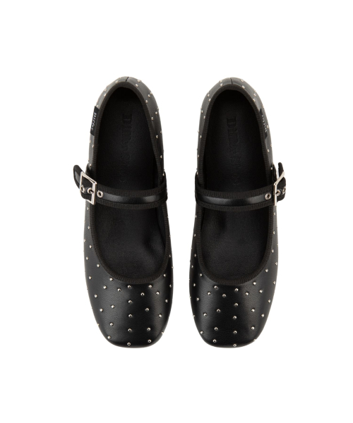 Beline Square Dot Mary Jane 5CM [Leather]