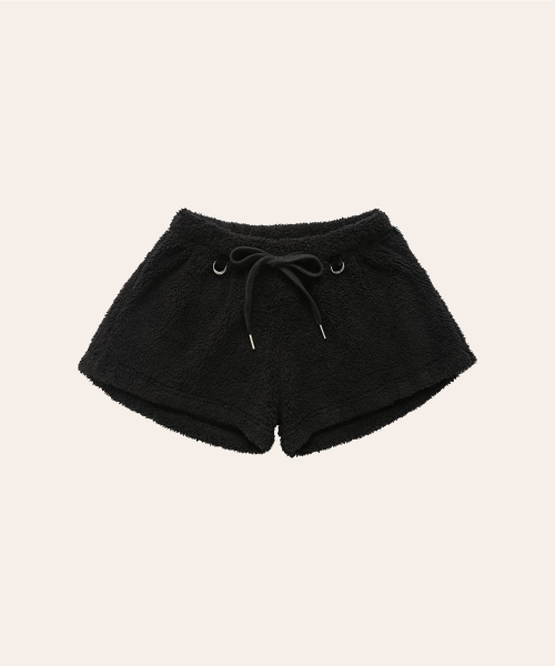 Fluffy Shorts - Black