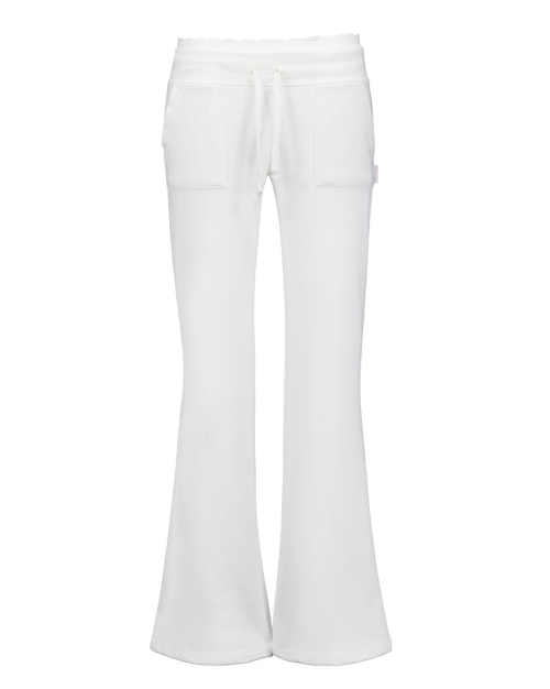 Lace banding sweatpants (white)