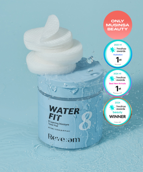 REVE:AM Waterfit 8-Layer Moisture-Infused Pads 60 Sheets