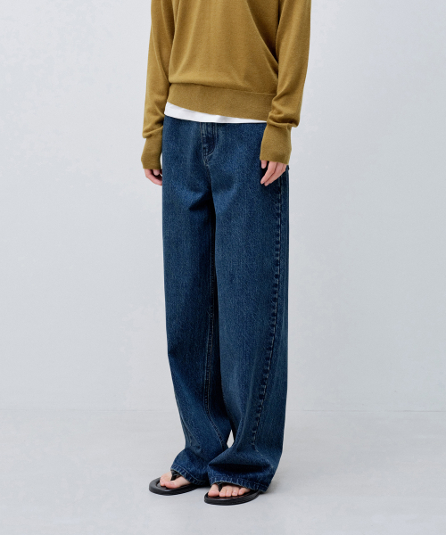 Original Wide Denim Pants - Blue
