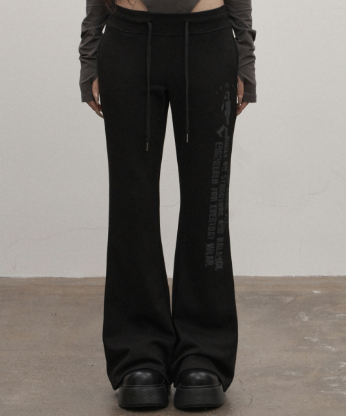 Distort Bootcut Pants (black)