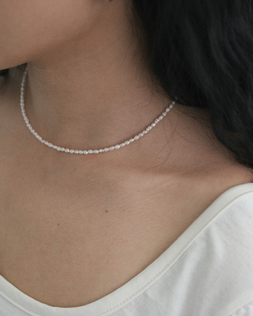 ANOTHERLAYER - Sophia Pearl Necklace (silver925)