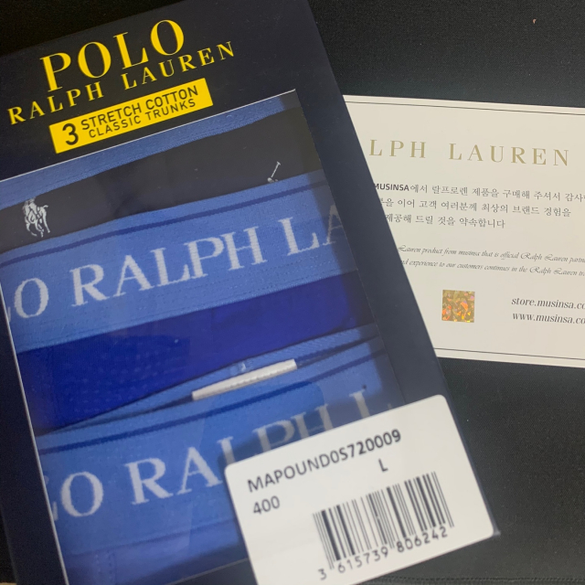 폴로 랄프 로렌(POLO RALPH LAUREN) 스트레치 코튼 트렁크 3팩-멀티 후기