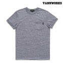 밴웍스(VANNWORKS) 보카시 포켓 티셔츠 - 블루
