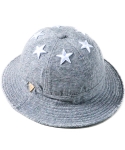 헤이터(HATER) 식스스타 멀티컬러 넵 그레이 버킷햇 Six Stars with Multi Colored nep Grey Bucket Hat
