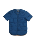 어레인지(ARRANGE) Short Sleeve Padding Jacket (Blue)