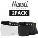 마노티(MANOTI) [마노티] 2장 1세트 화이트 & 블랙 Embo Line