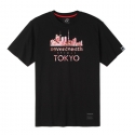 세븐틴스(SEVENTEENTH) 도쿄 사쿠라 반팔 티셔츠 블랙