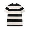Bold Stripe Short Sleeves T 2525 BLACK