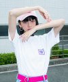 MAKERS BOX  오버핏 티셔츠 반팔티 (화이트/핑크)
