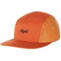 아잇(AIIIGHT) [Aiiight] Leather Mix Logo Camp Cap Orange