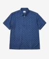 [당일출고]Pattern Linen Zip 1/2 Shirt