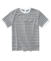 Dry Mesh Stripe 1/2 T-shitrs Gray