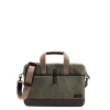 WAXED COTTON BRIEFCASE l OLIVE GREEN