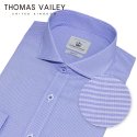 토마스 베일리(THOMAS VAILEY) 남성드레스셔츠 블루 핀스트라이프 클래식핏 1THTHA4MSU112